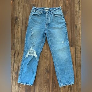 Abercrombie Curve Love High Rise Dad Jeans